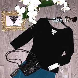 ✨Last One✨ Basic Square Neck Top By: Joseph Ribkoff Size 10